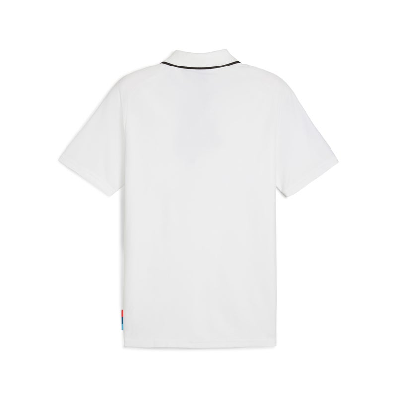 PUMA BMW M Motorsport Mens White Polo Shirt - Image 5